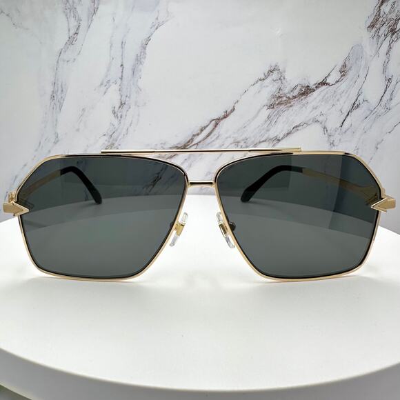NEW VERSACE Gold Metal Sunglasses - Picture 3 of 16